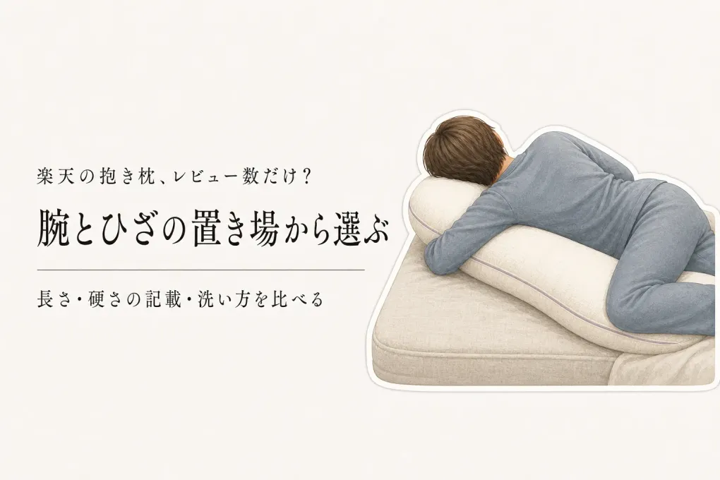 楽天の抱き枕レビュー数ランキング｜横向き寝の長さ・硬さ・洗える範囲を比較